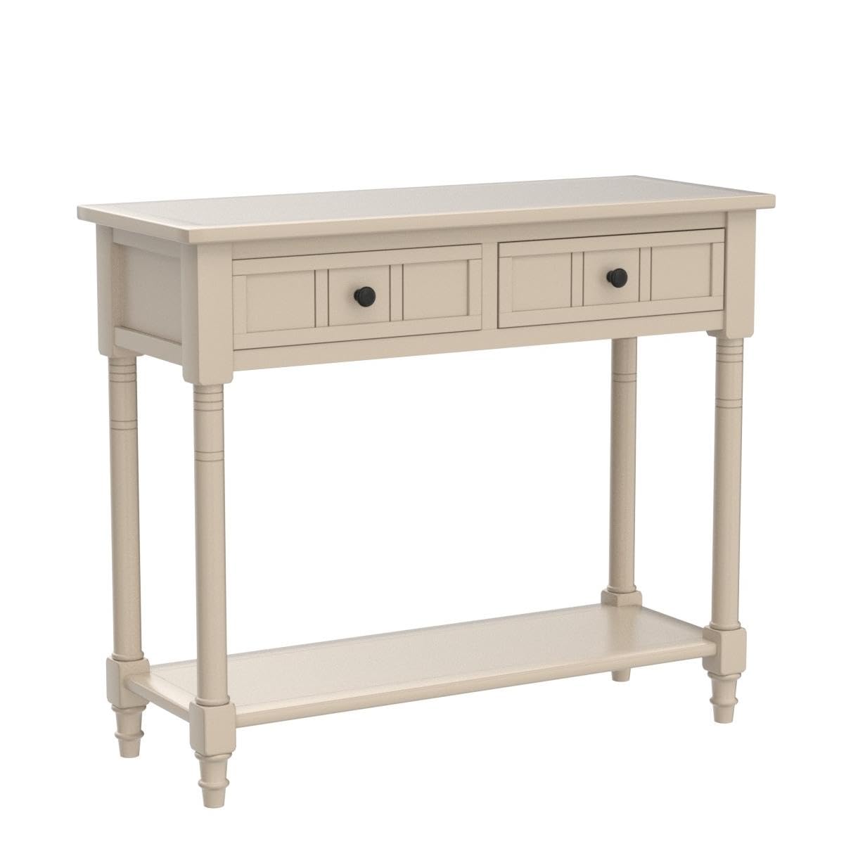 P PURLOVE Narrow Console Table with Drawer - Small Entryway Table for Hallway, Living Room & Foyer - Perfect for Home Decor, Storage & Organization