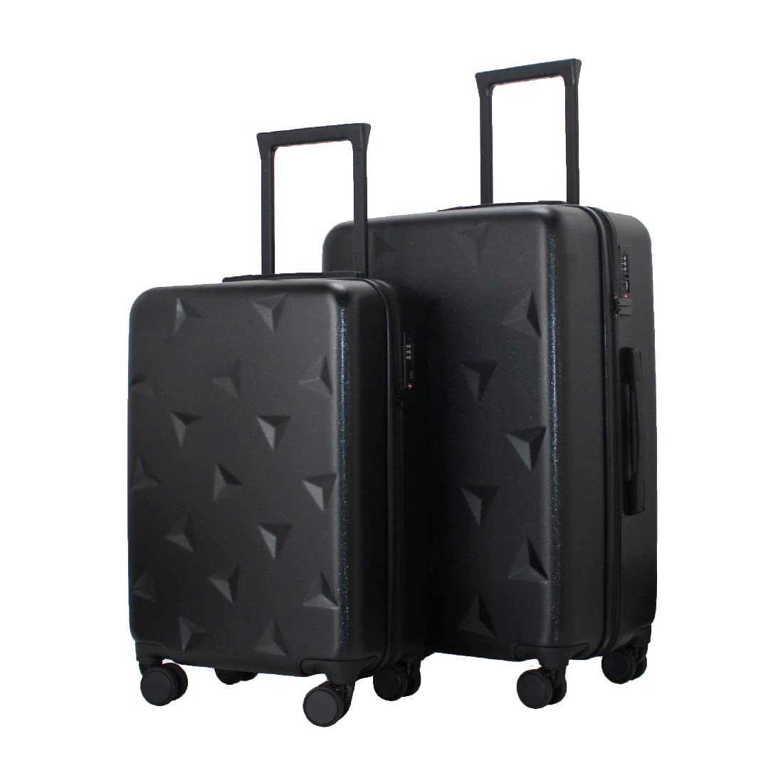 GinzaTravel 2-Piece Anti-Scratch Hardside Spinner Luggage Set with 360° Wheels - 20