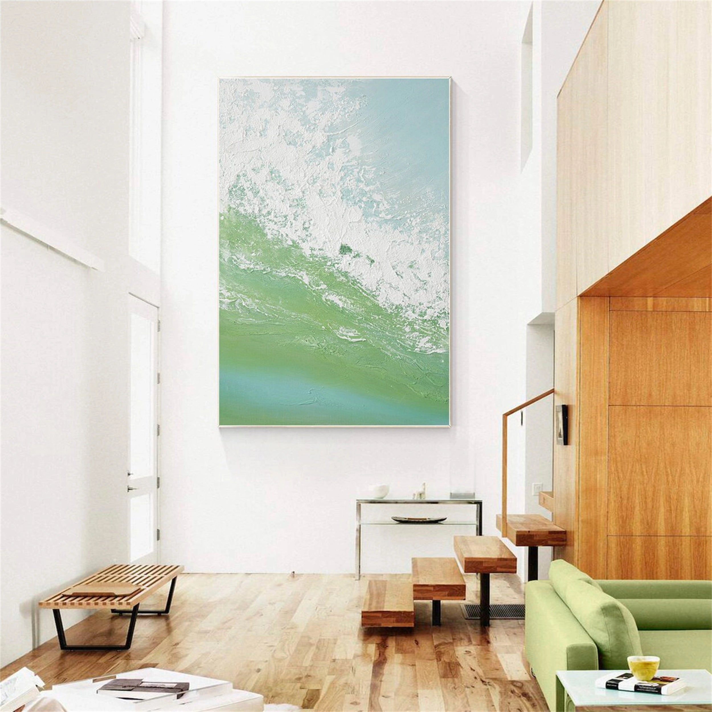 Ocean and Sky Painting #OS 080 - Stunning Seascape Wall Art for Home & Office Decor - Perfect for Living Room, Bedroom or Beach House