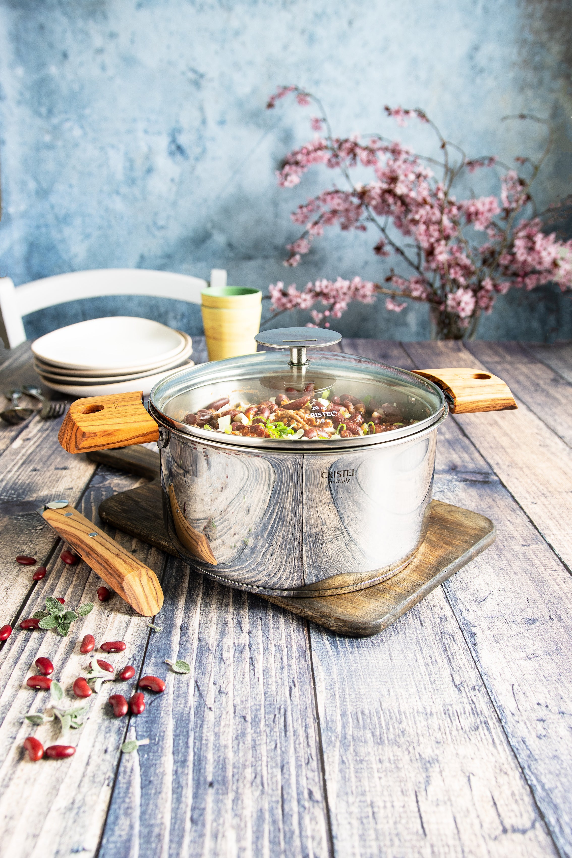 Cristel Casteline 2.5 QT Saucepan with Lid - Premium Stainless Steel Cookware for Home Kitchen, Perfect for Sauces, Soups, and Stews | Ideal for Stovetop Cooking & Gourmet Meals