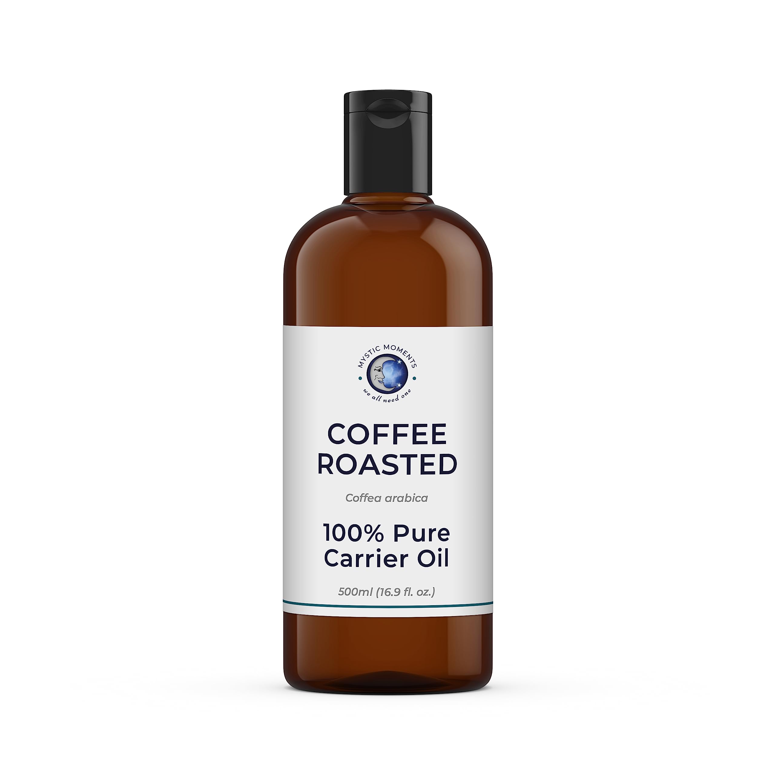 Organic Coffee Roasted Carrier Oil 500ml - Pure & Natural Cold Pressed Oil for Hair Growth, Skin Care, Nail Treatment, Aromatherapy & Massage - Vegan, GMO-Free, Cruelty-Free - Perfect for DIY Beauty Products & Relaxation Therapy