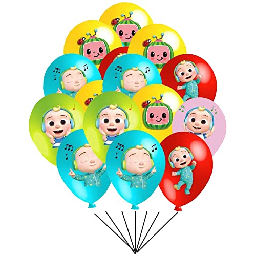MFKVFHP Cartoon Party Balloons - 30Pcs Latex Balloon Set for Birthday Decorations, Baby Showers & Festive Events | Colorful Cartoon-Themed Party Supplies