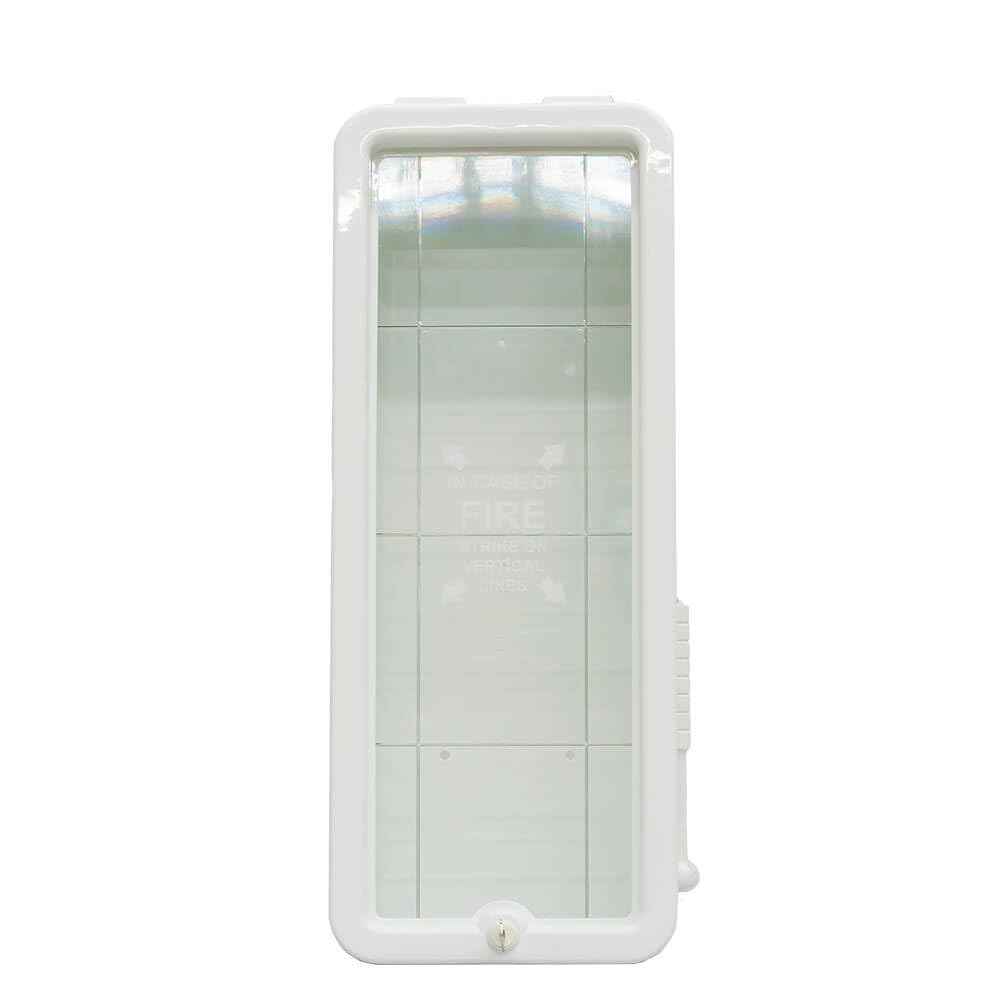 10# White Fire Extinguisher Cabinet - Heavy Duty Metal Box for Indoor & Outdoor Use (Set of 6) - Perfect for Home, Office, Warehouse, and Commercial Safety Protection