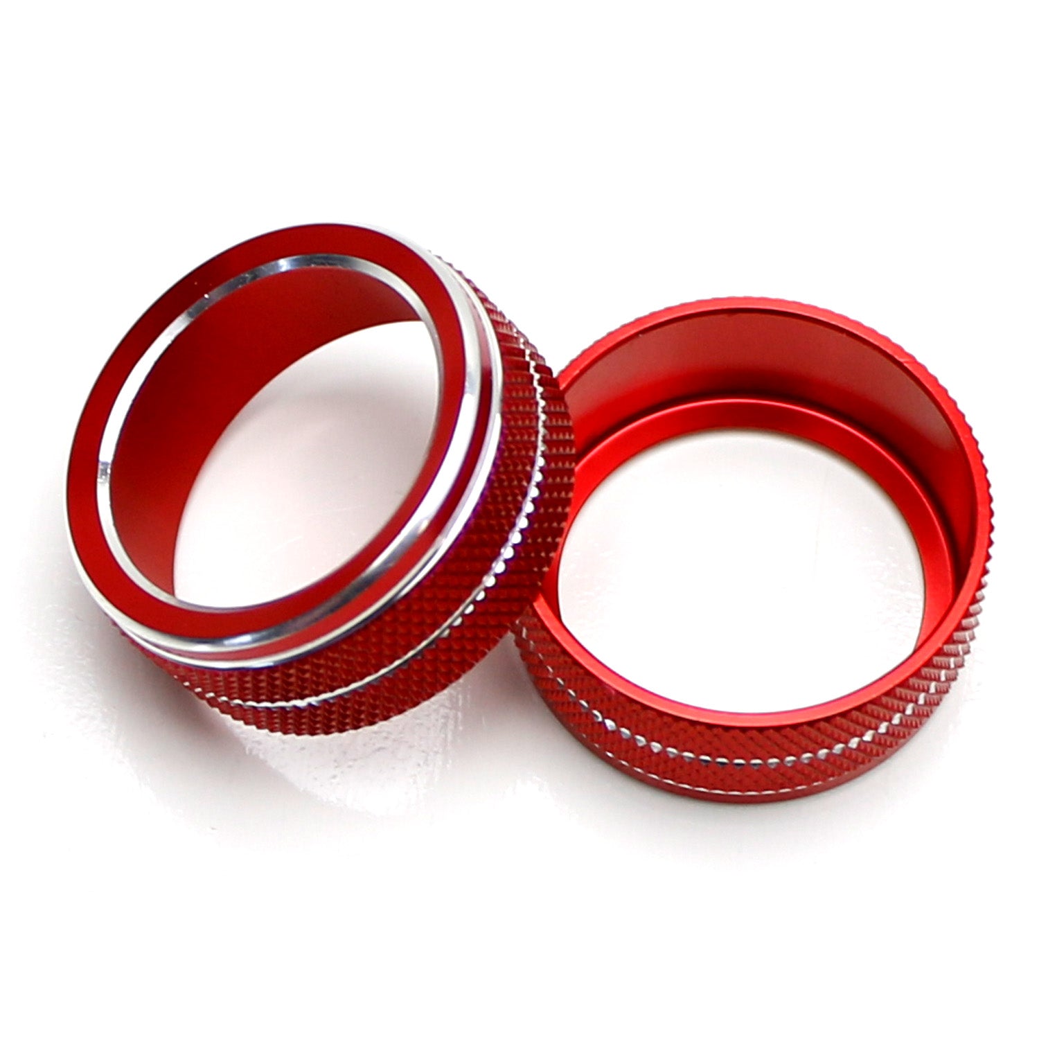 2PCS Red Stereo Audio Volume Control Knobs for 2018-2022 Honda Accord - Replacement Switch Covers for Car Radio & Dashboard (Perfect for DIY Car Interior Upgrades & Audio System Customization)