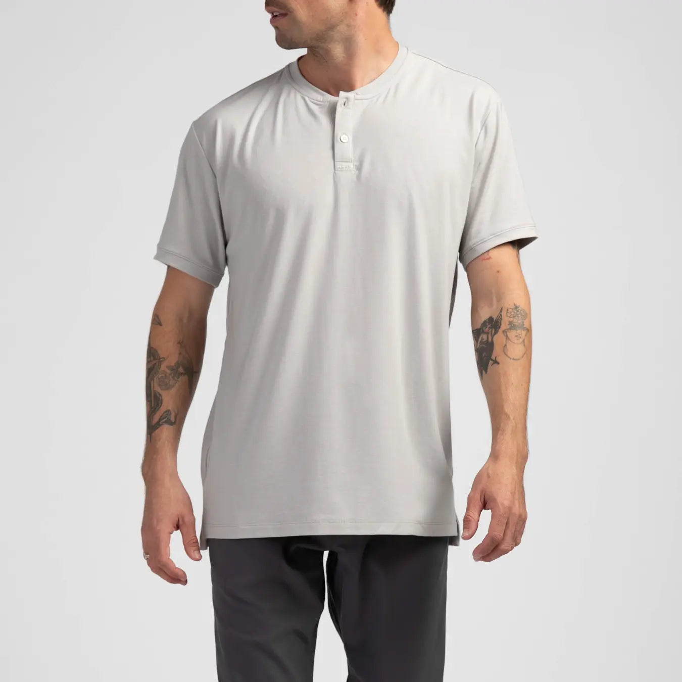 TRUE LUX Men's Classic Mock Polo Shirt - Comfortable Casual Short Sleeve Top for Golf, Work & Everyday Wear