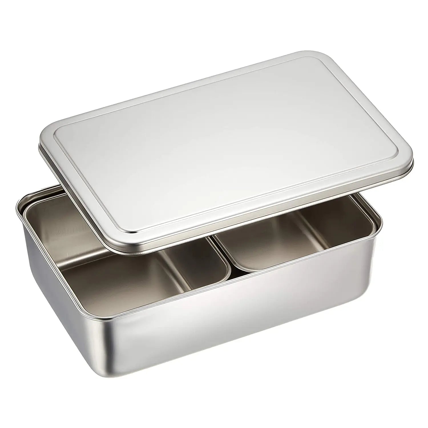 Premium EBM Stainless Steel Spice Container with Lid - Airtight Seasoning Dispenser for Salt, Pepper & Spices - Perfect for Kitchen, Dining Table & BBQ Outdoor Cooking