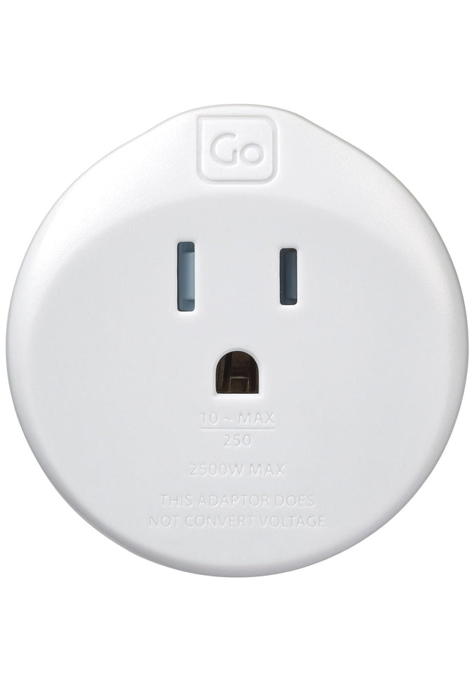 Go Travel Universal Power Adapter - Compatible with North America & EU Outlets | Perfect for Business Trips, Vacations & International Travel