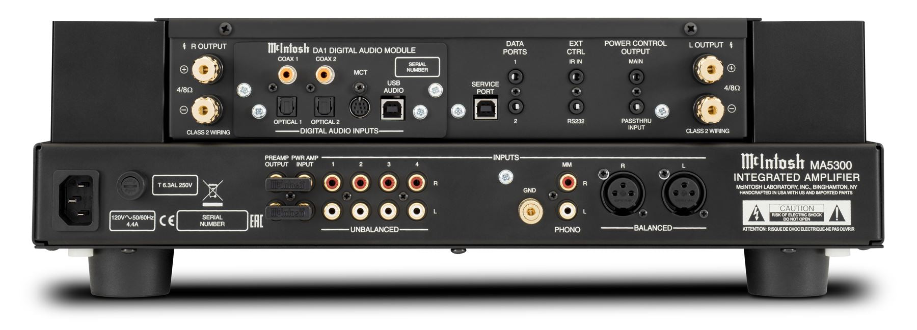 McIntosh MA5300 Integrated Stereo Amplifier - High Power Home Audio System for Music Lovers & Audiophiles | Perfect for Living Room, Home Theater & Hi-Fi Setup