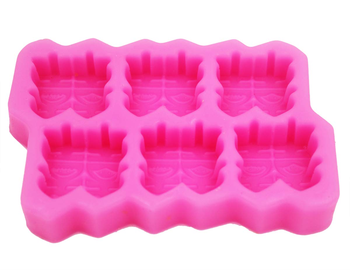 6-Cavity Double Happiness Silicone Soap Mold - DIY Handmade Soap Making Kit for Wedding Favors, Chinese New Year Crafts & Bath Decorations