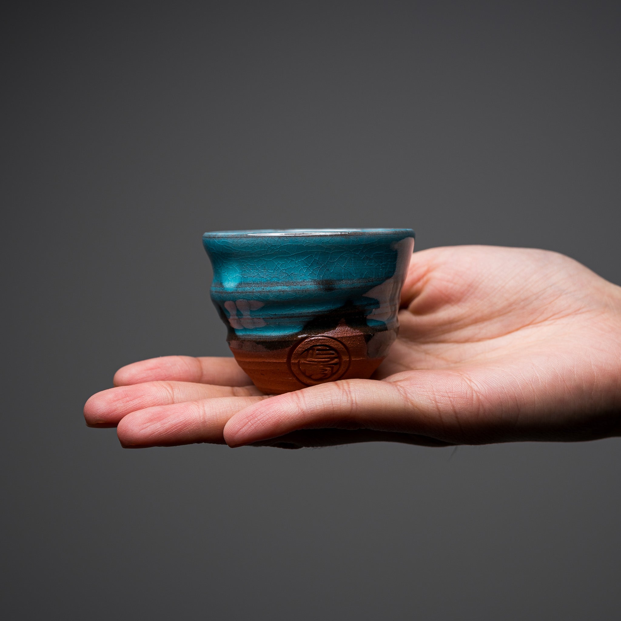 NINSHU Sake Cup Set - Handcrafted Japanese Ceramic Teacups in Souku Blue (Sky Blue) - Perfect for Sake, Tea, and Small Desserts