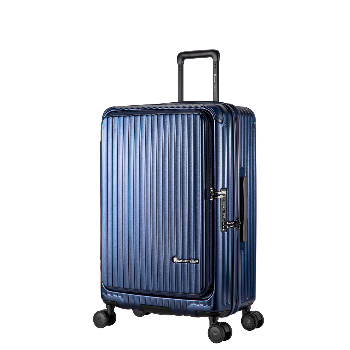 Daycrown 7828 Hinomoto Shock-Absorbing Wheels PC Expandable Front & Middle Opening Luggage - Perfect for Travel, Business Trips & Vacations
