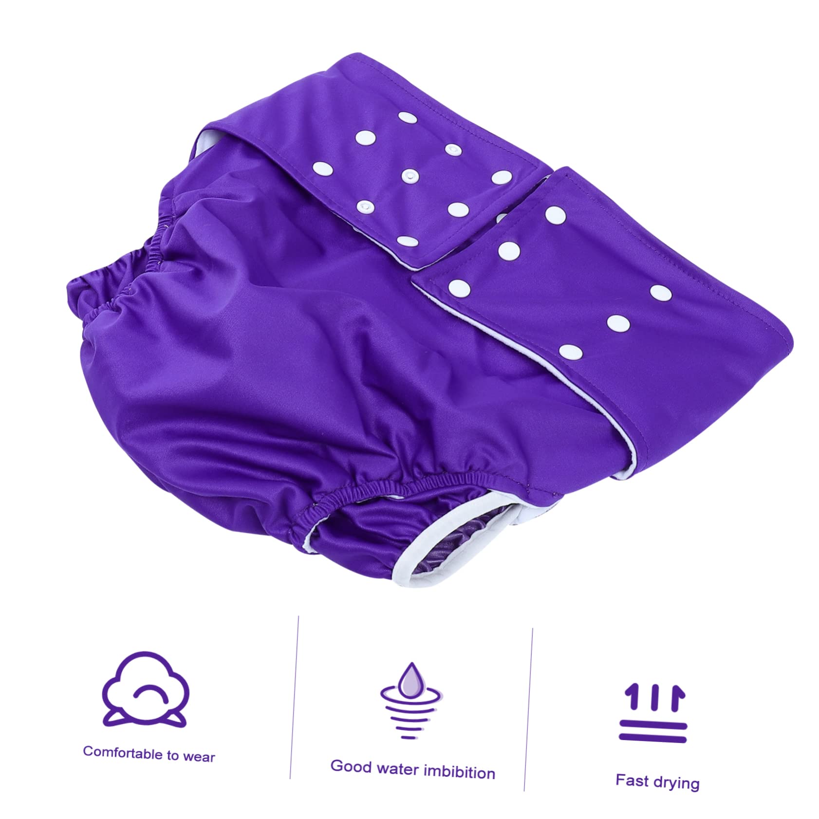 Mobestech 8 Pack Washable Adult Cloth Diapers for Men - Comfortable Reusable Underwear for Incontinence & Elderly Care - Perfect for Nighttime Use, Travel & Home Care