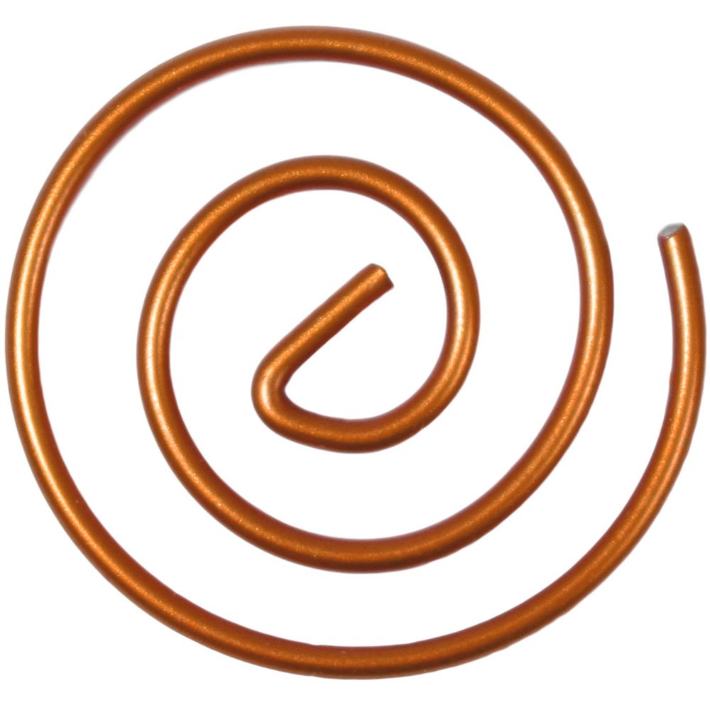 JAM PAPER Round Paper Clips - Rose Gold Office Supplies - 50 Pack - Perfect for Organizing Documents, School Projects & Office Work