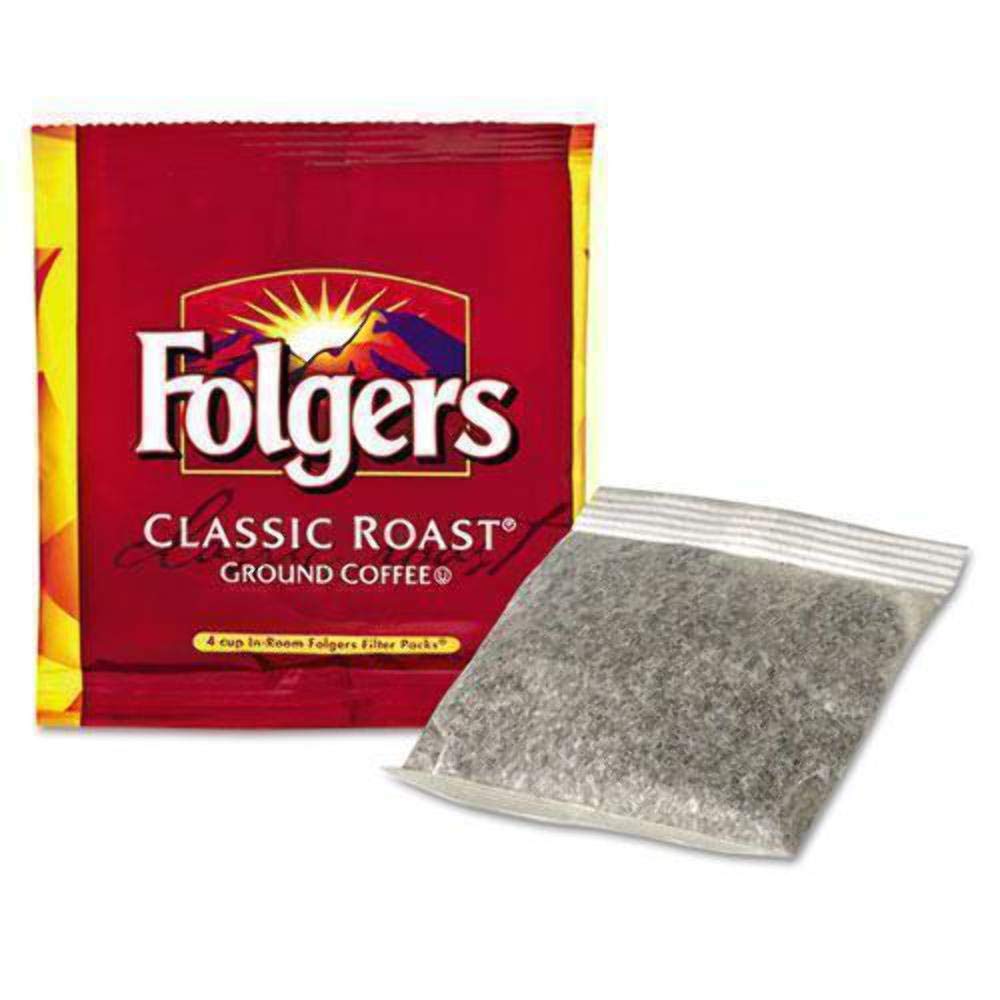 Folgers® Coffee Filter Packs - 100 Count, Compatible with Most Coffee Makers - Perfect for Home, Office & Camping Use