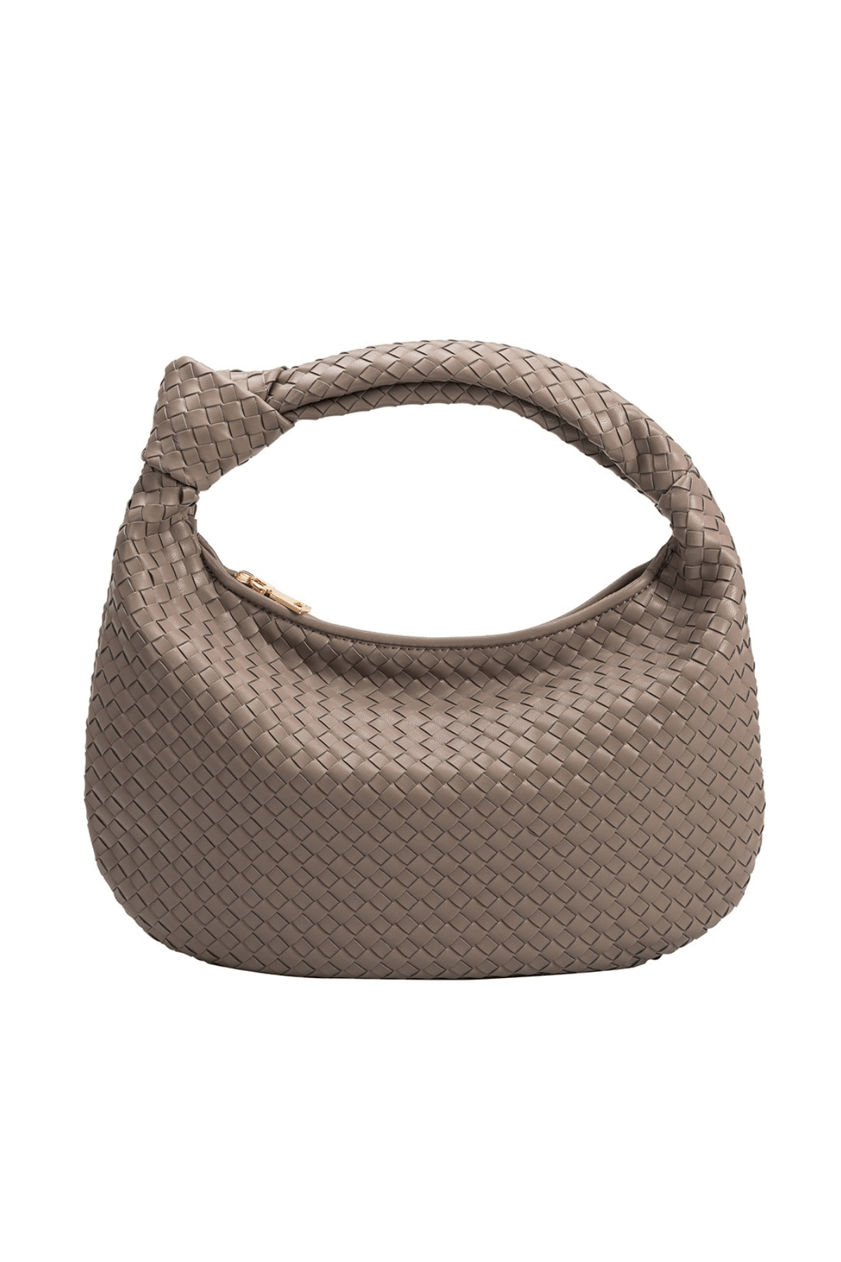 Melie Bianco Knotted Woven Vegan Suede Large Tote Bag - Stylish & Eco-Friendly Handbag for Women, Perfect for Work, Travel & Everyday Use