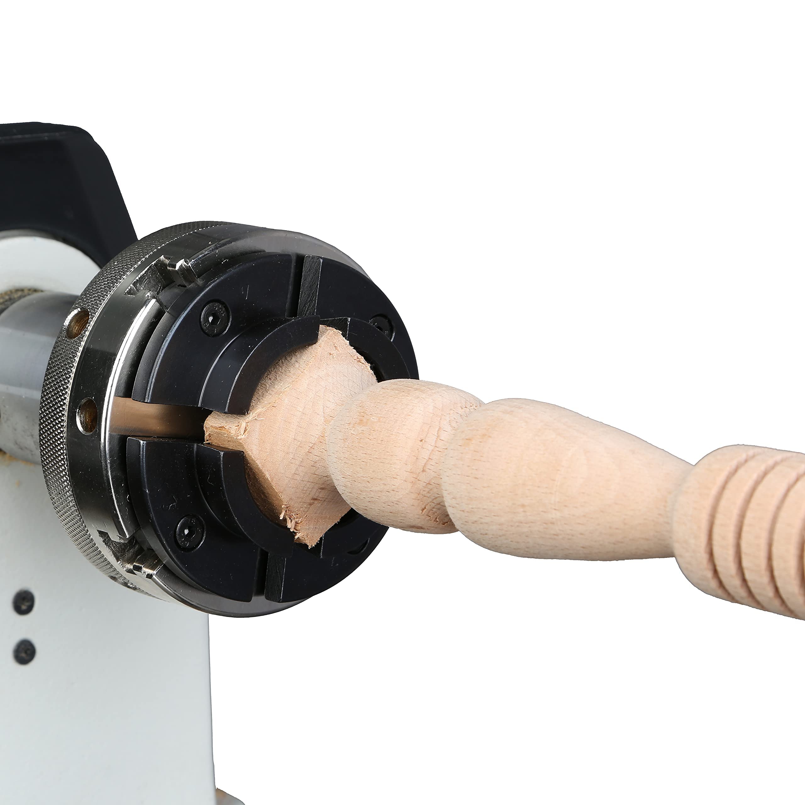 4-Jaw Self-Centering Wood Lathe Chuck Set with 1