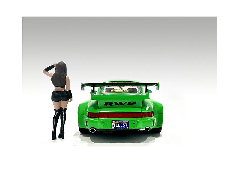 1/18 Scale Model Auto Salon Girls Figure 2-Pack - Perfect for Car Model Displays & Diorama Scenes by American Diorama