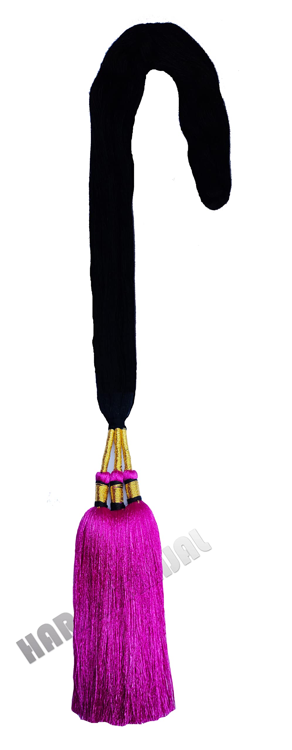Pack of 2 Punjabi Paranda Parandi Choti Braid Tassels Hair Accessories for Women & Girls - Pink | Traditional Indian Hair Jewelry for Weddings, Festivals & Cultural Events