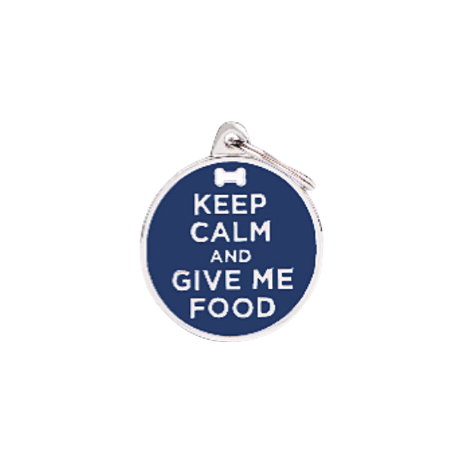 Personalized Engraved Pet ID Tag - Zinc Alloy Custom Dog & Cat Name Tag with Emergency Contact Info - Blue Letter Pattern for Pet Safety & Daily Use