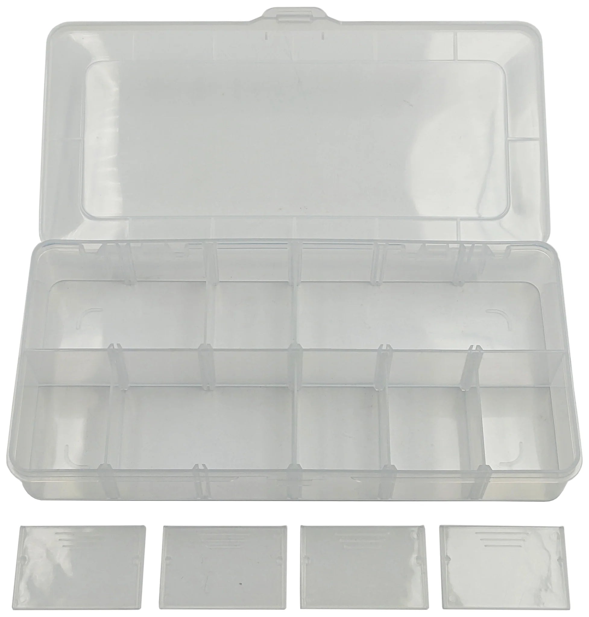 Clear Plastic Storage Box with Lid - 10