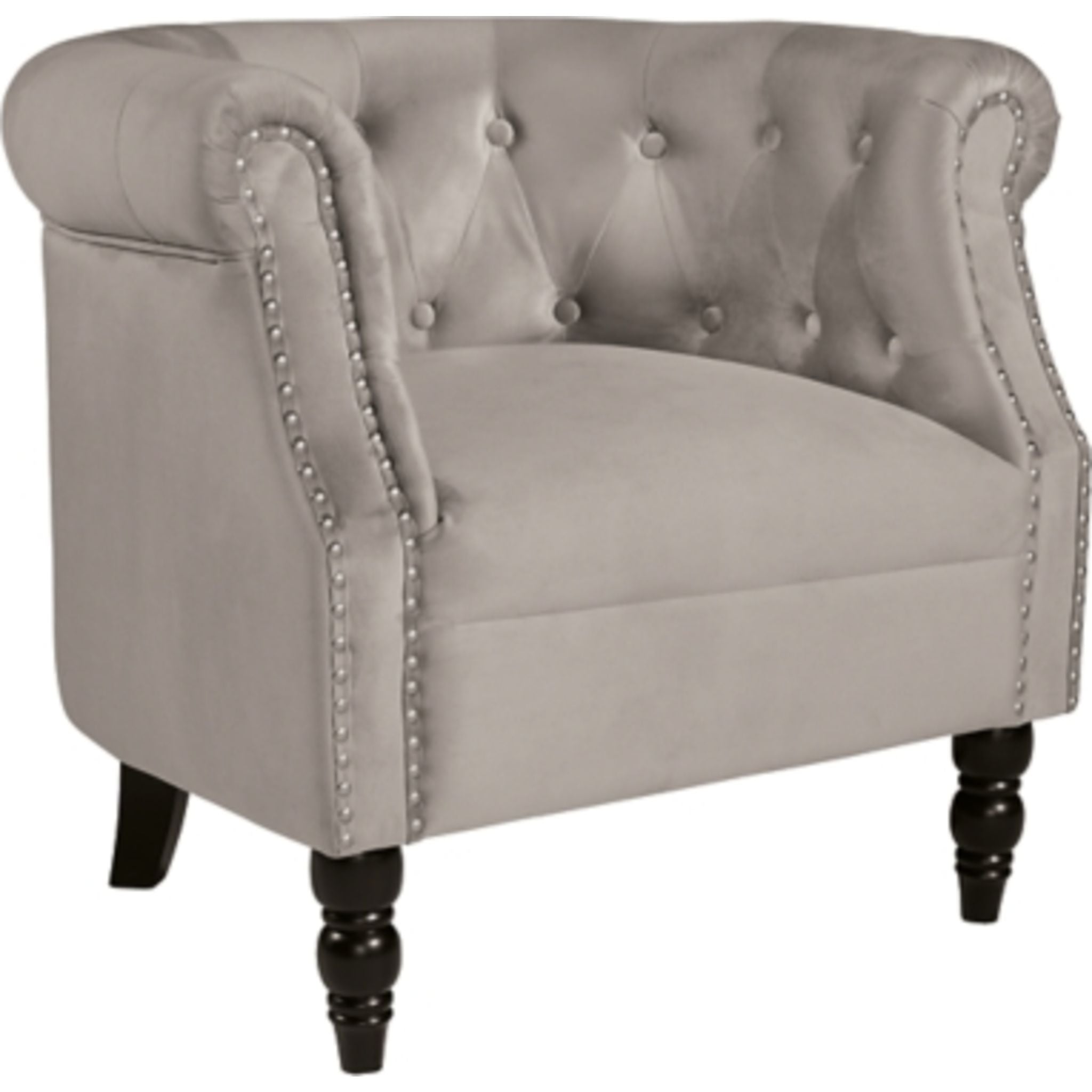 Deaza Accent Chair - Modern Mid Century Lounge Chair with Wooden Legs for Living Room, Bedroom & Office - Comfortable Upholstered Armchair for Relaxing and Reading