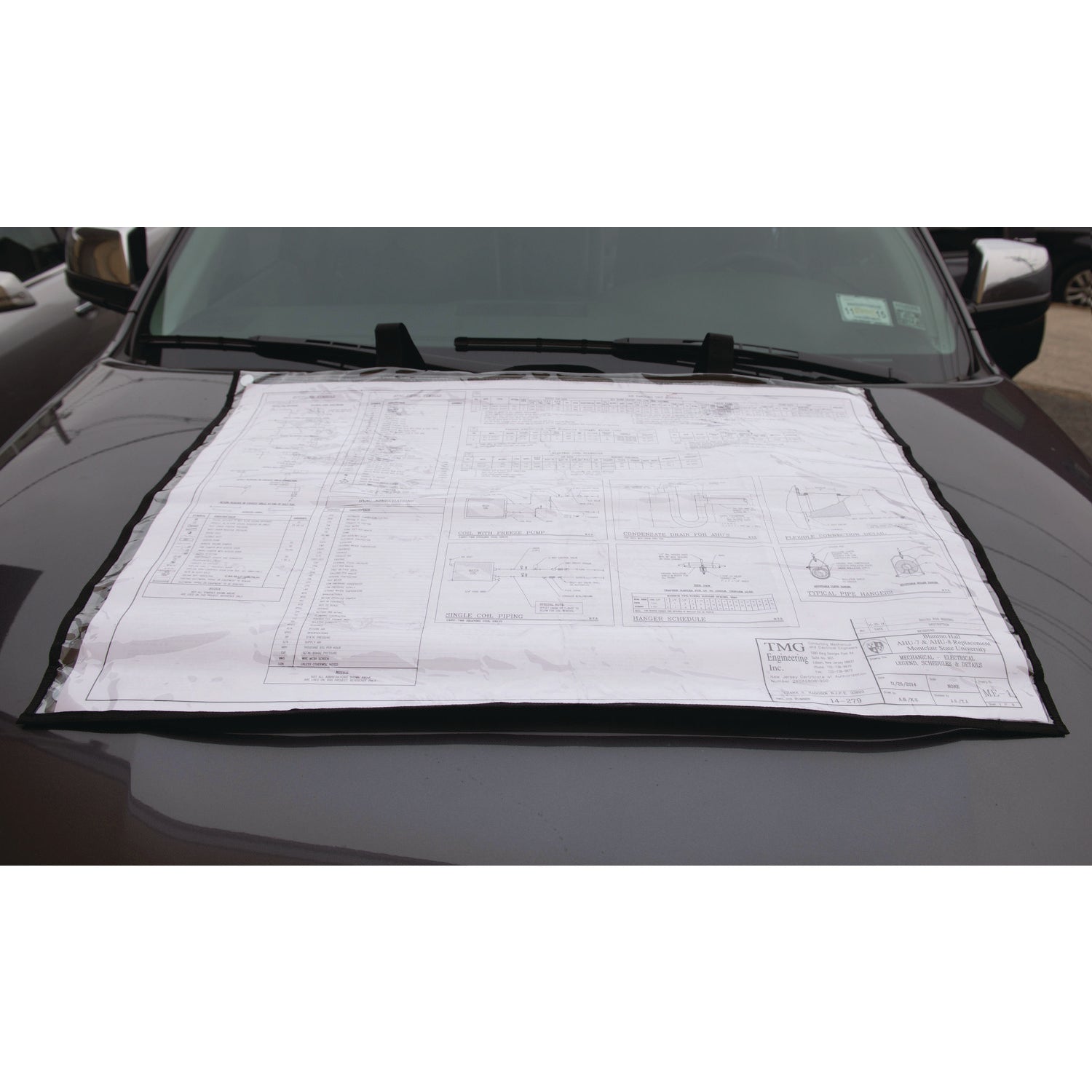 AdirOffice Large Document Protection Blueprint Plan Holder - Clear Arch D (24 x 36) Size for Blueprints, Drawings & Posters | Perfect for Architects, Engineers & Office Organization