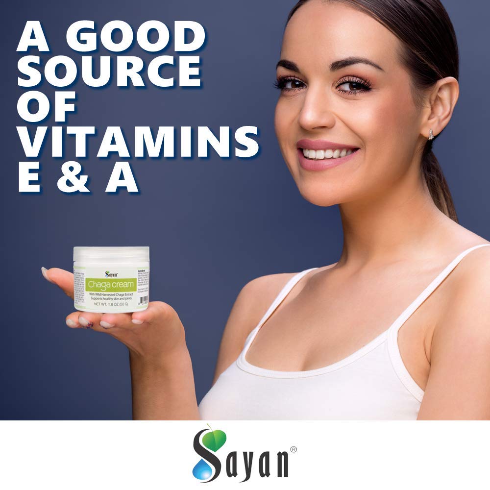Organic Siberian Chaga Body Cream with Vitamin E, Shea Butter & Beeswax - Natural Anti-Aging Moisturizer for Face & Body - Perfect for Dry Skin Care & Nighttime Hydration