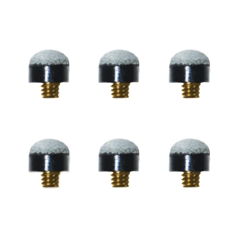 Premium Blue Leather Screw-In Pool Cue Tips - High Performance for Professional Billiards Players - Perfect for Snooker, 8-Ball, and 9-Ball Games