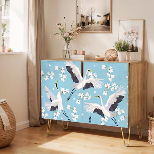 Cherry Blossom Chinese Crane Pattern