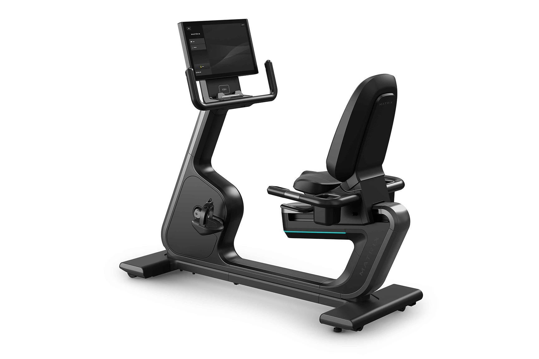 Matrix Onyx Recumbent Exercise Bike for Home Gym - Low Impact Cardio Workout Machine for Seniors & Physical Therapy - Perfect for Indoor Cycling & Rehabilitation Training