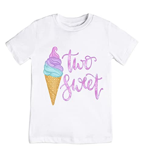 Too Sweet Ice Cream 2nd Birthday Shirt for Toddlers - Adorable Ice Cream Themed Outfit for 2-Year-Old's Birthday Party (3-Pack) | Perfect for Birthday Celebrations, Photo Shoots & Special Occasions
