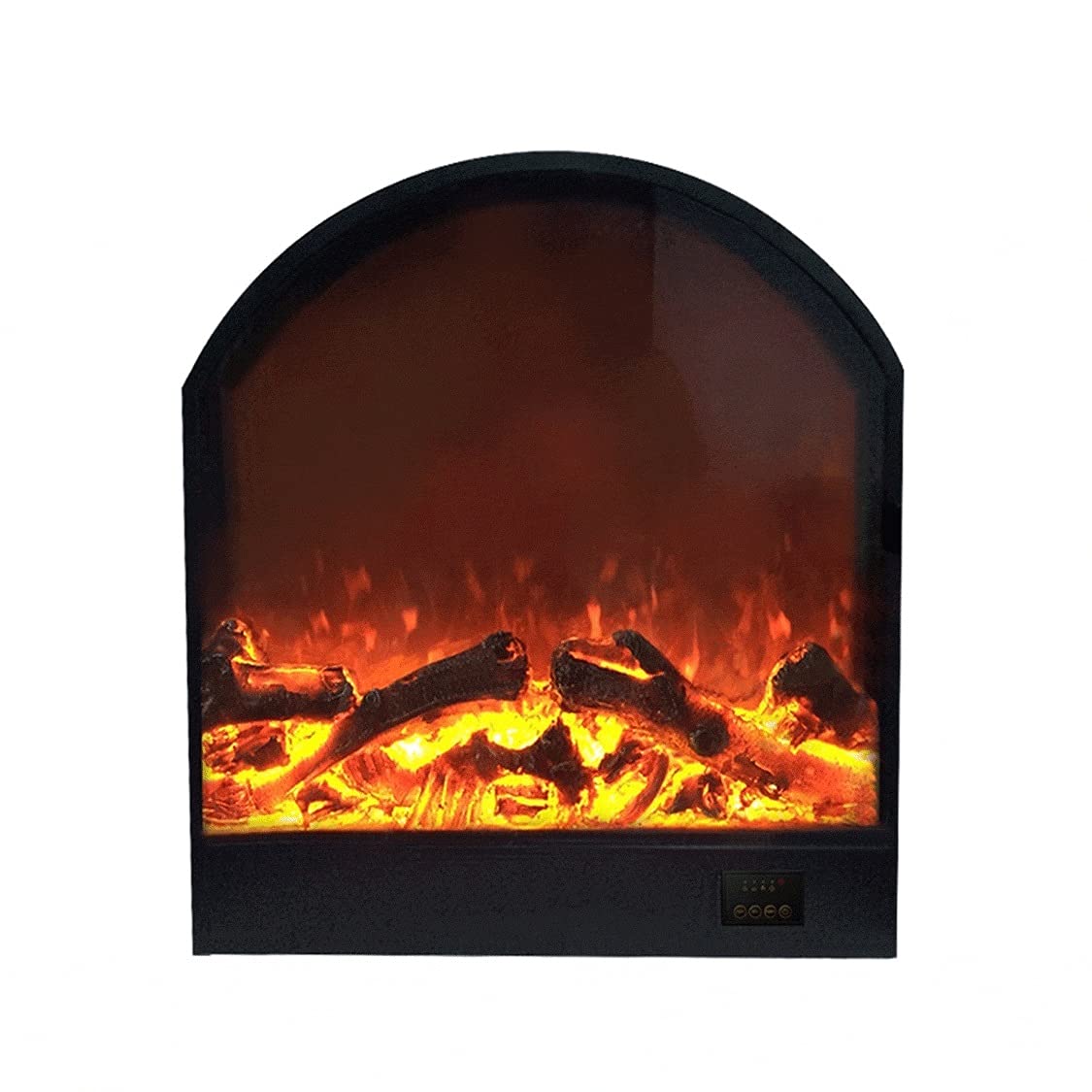 Electric Fireplace Stove - Wall Mounted Arch Design with Realistic Emulation Flame, Recessed Heater for Home & Showroom Decoration | Perfect for Living Room, Bedroom & Office Warming