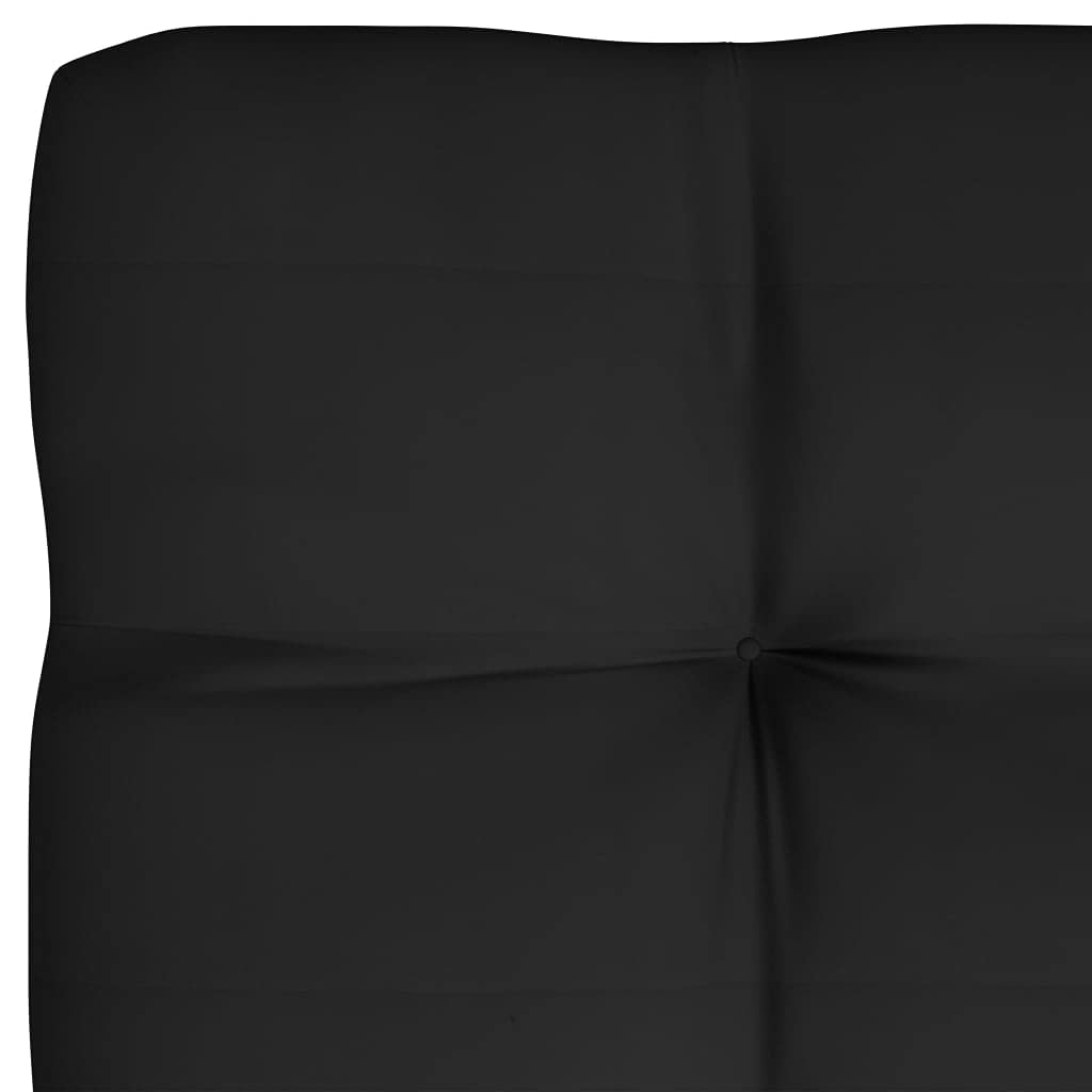 FAMIROSA 7-Piece Outdoor Pallet Sofa Cushion Set - Waterproof Black Seat, Back & Side Cushions for Garden, Patio, Deck or Indoor Furniture - Perfect for Lounging, Entertaining & Relaxing