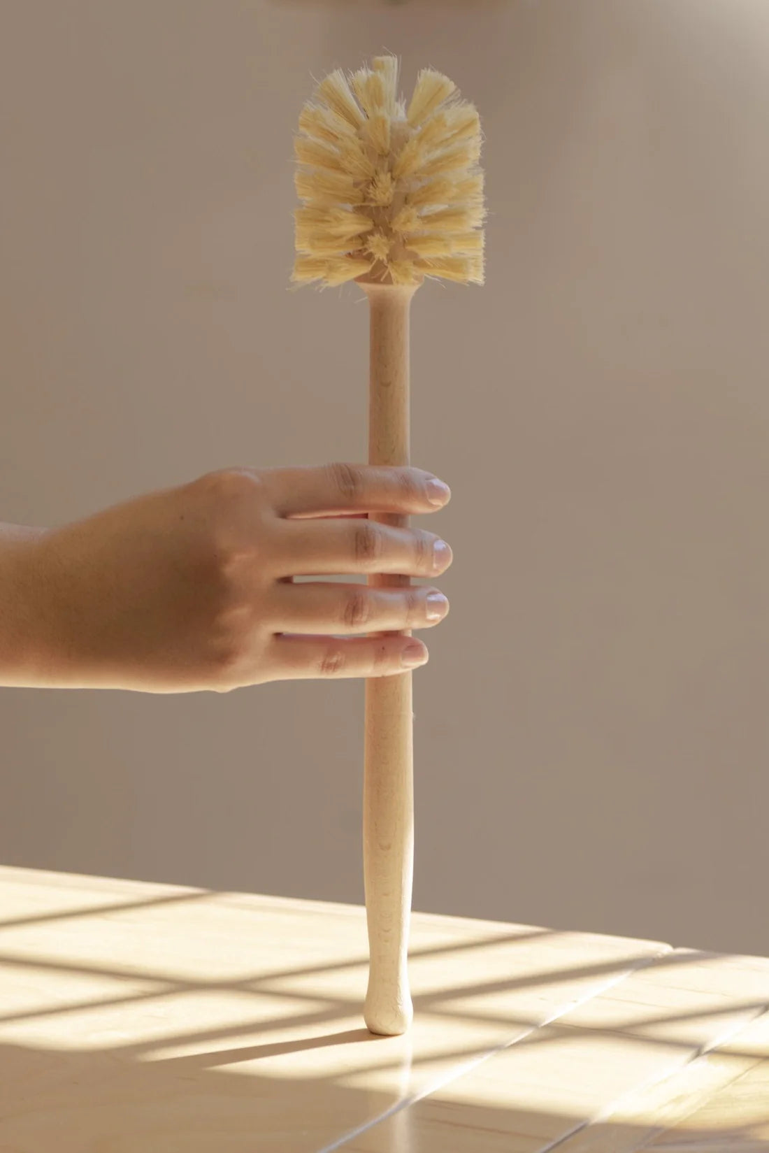 CASA AGAVE® Extra Long Handle Dish Sphere Brush - Bamboo Cleaning Brush for Pots, Pans, and Hard-to-Reach Areas - Perfect for Kitchen, Camping, and Outdoor Use