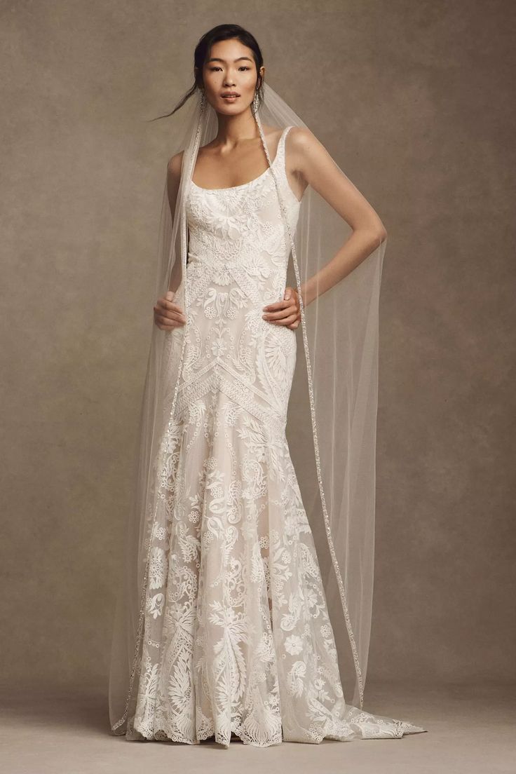 Wtoo Valette Gown - Elegant Wedding Dress with Lace Details | Perfect for Bridal Ceremonies & Formal Events