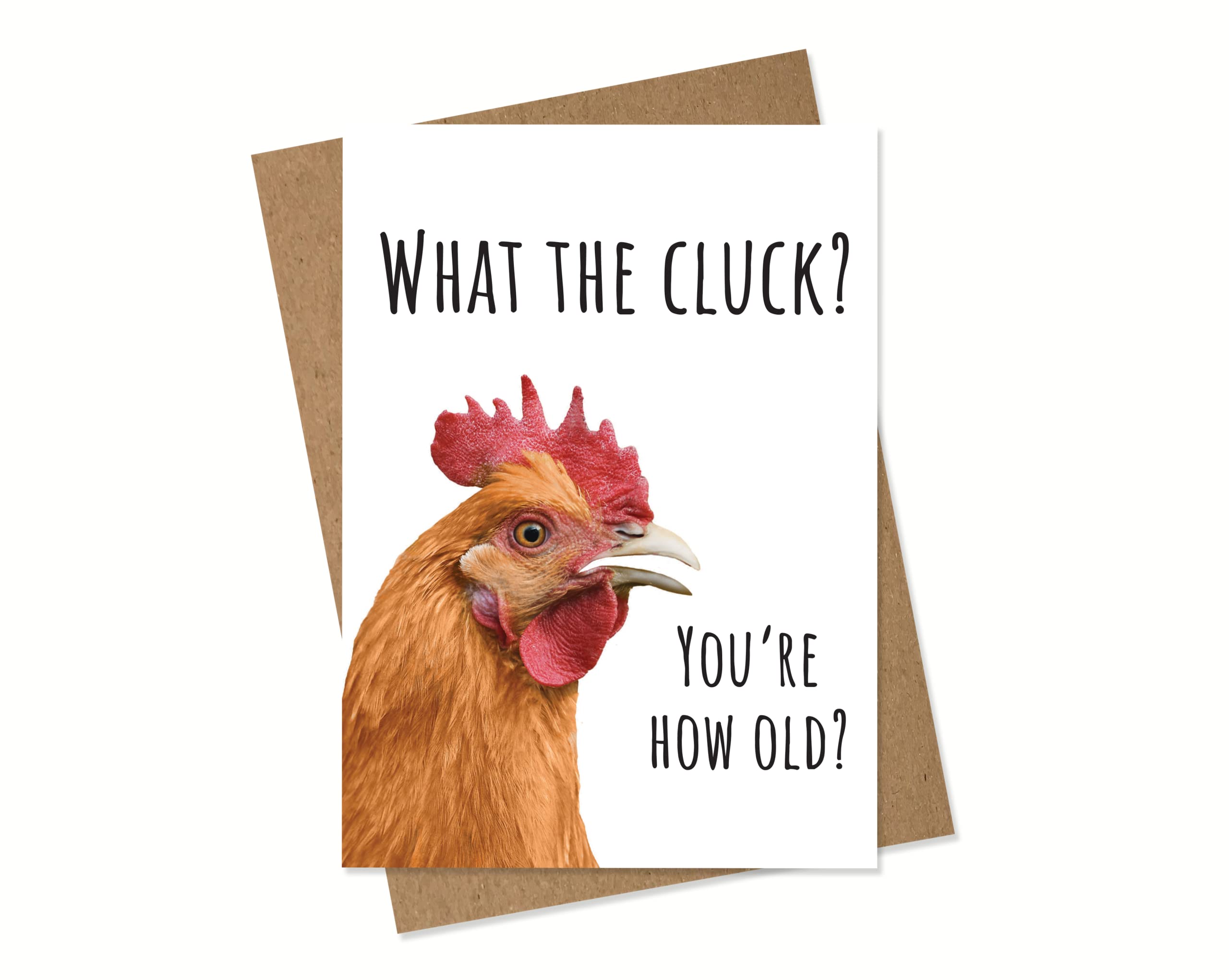 Funny Chicken Birthday Card - Cute & Humorous Greeting Card for Poultry Lovers - Perfect for Farm Animal Enthusiasts & Chicken-Themed Celebrations