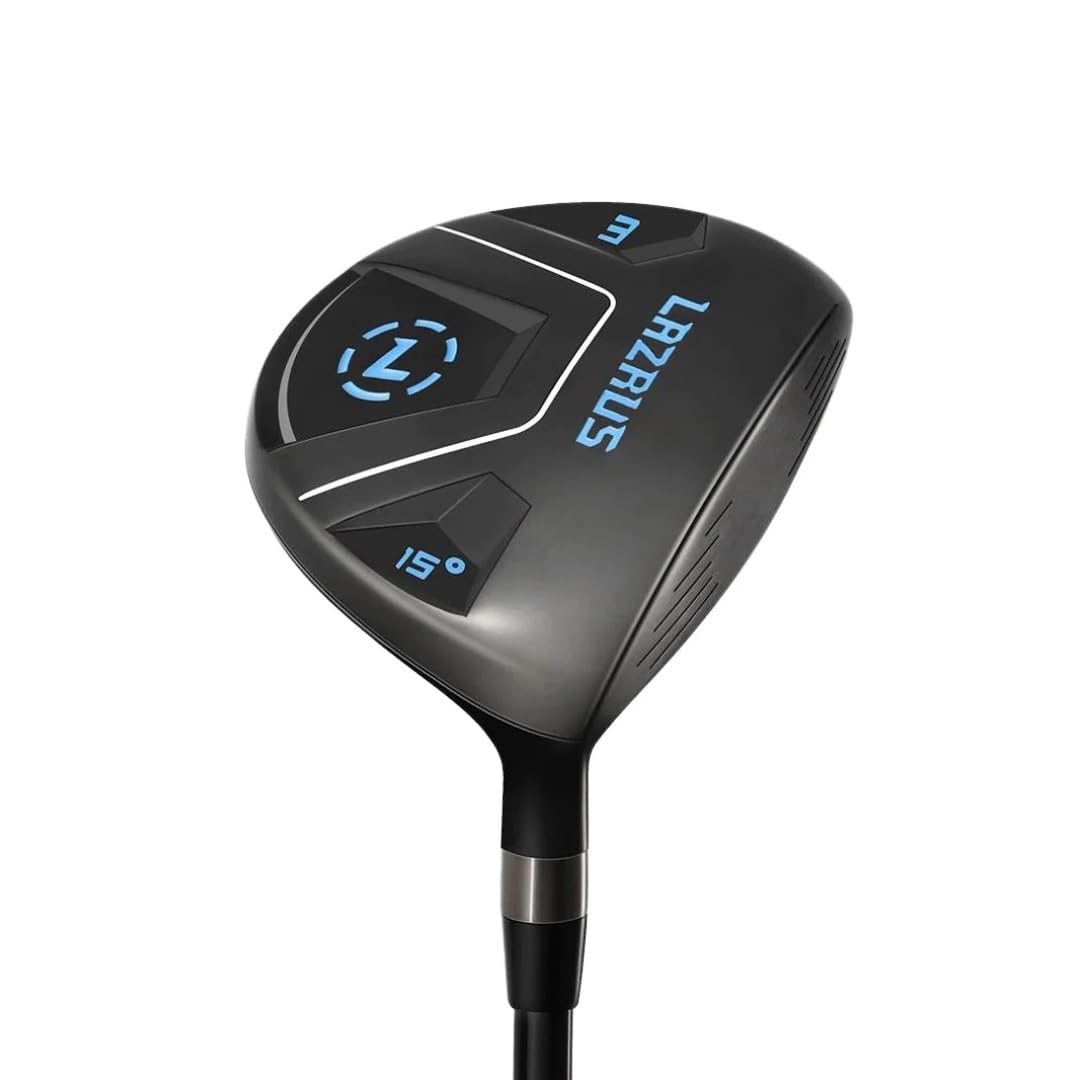 Lazrus Golf Premium Right Hand 3,5,7 Wood Golf Clubs for Men - High Quality Fairway Woods with Headcover (Regular Flex) - Perfect for Driving Range Practice & Course Play