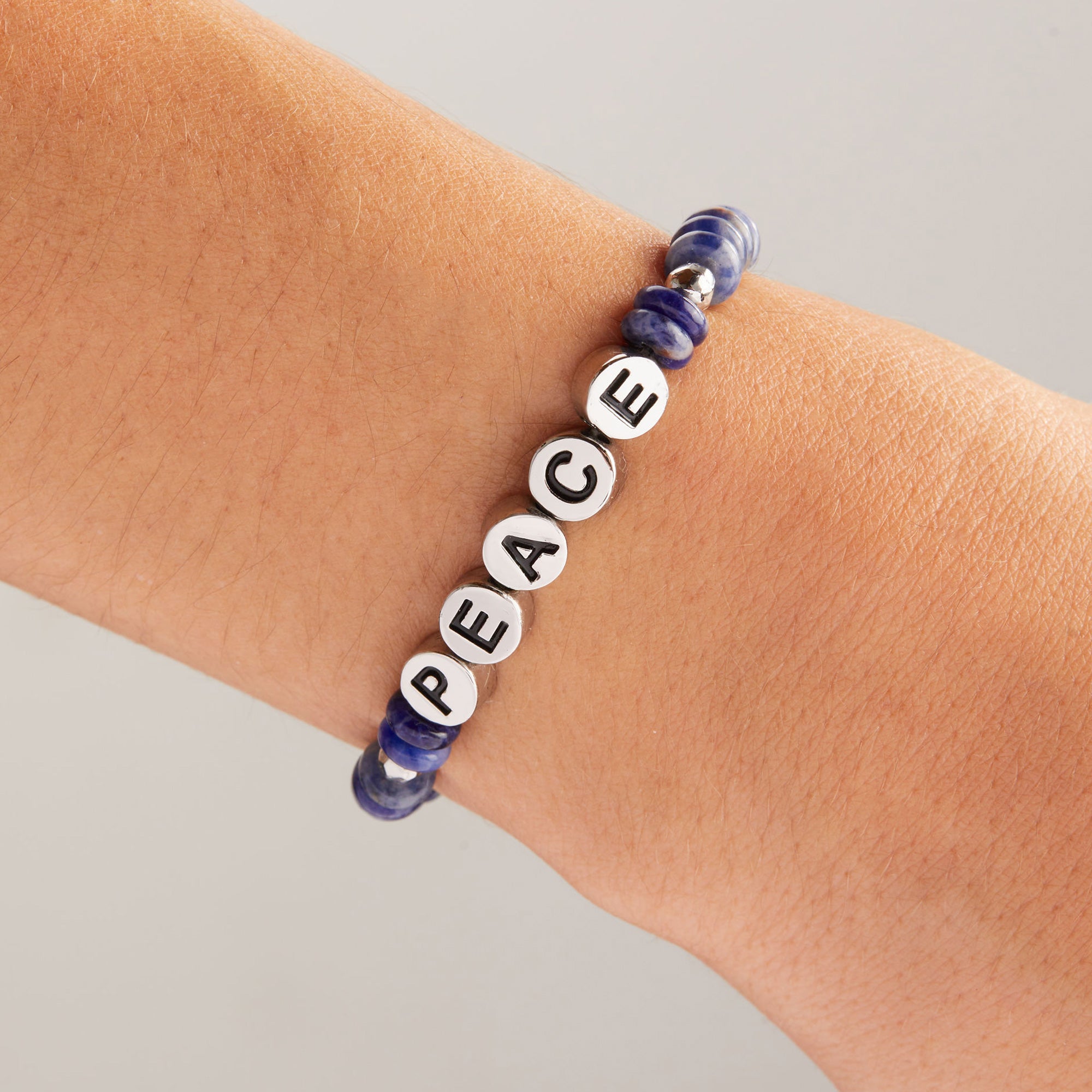 Peace Sodalite Stretch Bracelet - Healing Crystal Jewelry for Stress Relief & Positive Energy - Perfect for Meditation, Yoga & Everyday Wear