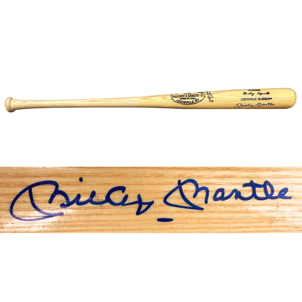 Authentic Mickey Mantle Autographed Louisville Slugger Baseball Bat with JSA COA - New York Yankees Memorabilia for Collectors & Sports Fans - Perfect for Display, Gift, or Investment