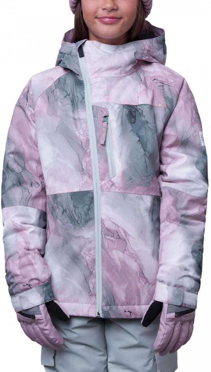 686 Girls Hydra Insulated Jacket 2024 - Waterproof Winter Coat for Kids - Warm Puffer Jacket for Snowboarding, Skiing & Outdoor Activities
