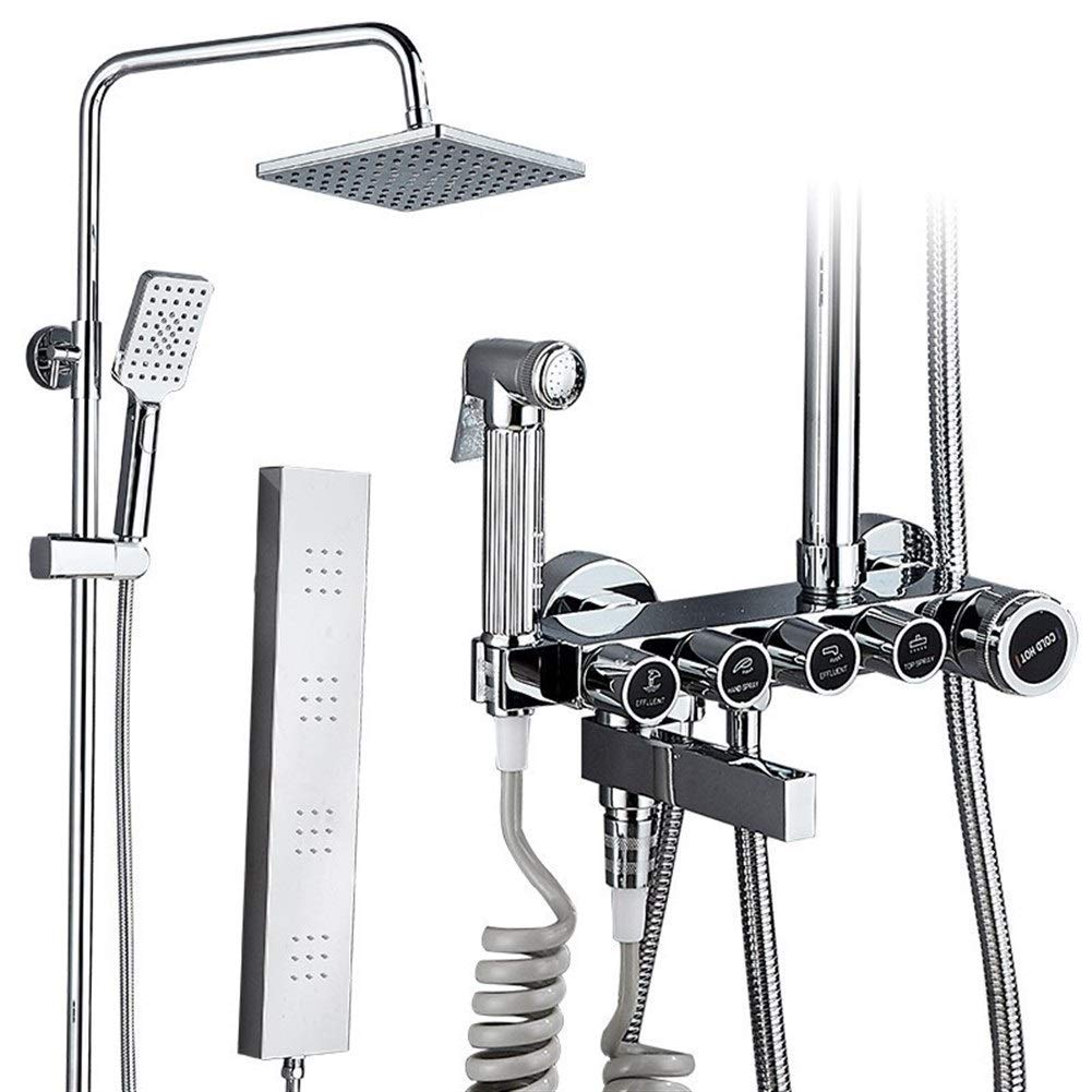 KXA 5-Speed Handheld Shower Head with Wall Mount - High Pressure Showerhead with Backwash Function for Bathroom & Shower (HT-81432) - Perfect for Deep Cleaning, Pet Bathing & Spa-Like Experience