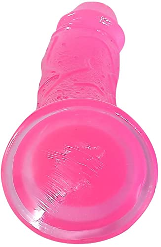 Realistic Silicone Mini Dildo - Pink Vibrating Sex Toy with Suction Cup for Women - Perfect for Solo Play & Couples Fun