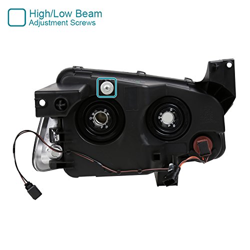 Spec-D Tuning Black Headlights & Corner Lights for 2006-2010 Dodge Charger - Left & Right Pair Headlight Assembly - Upgrade Your Ride for Night Driving & Car Shows