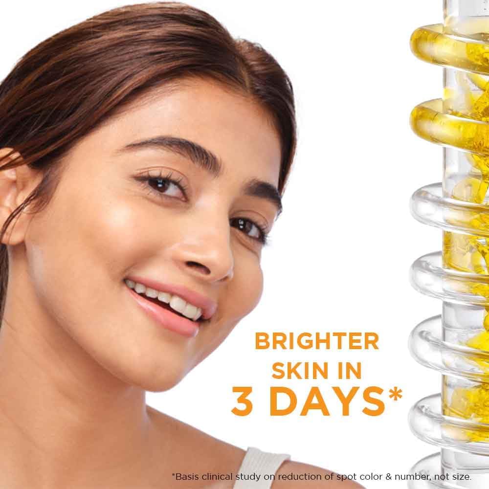 Garnier Bright Complete Vitamin C Skin Brightening Serum 7ml & Vitamin C Gel Face Wash 50g Set - Brighten & Even Skin Tone | Morning & Night Skincare Routine