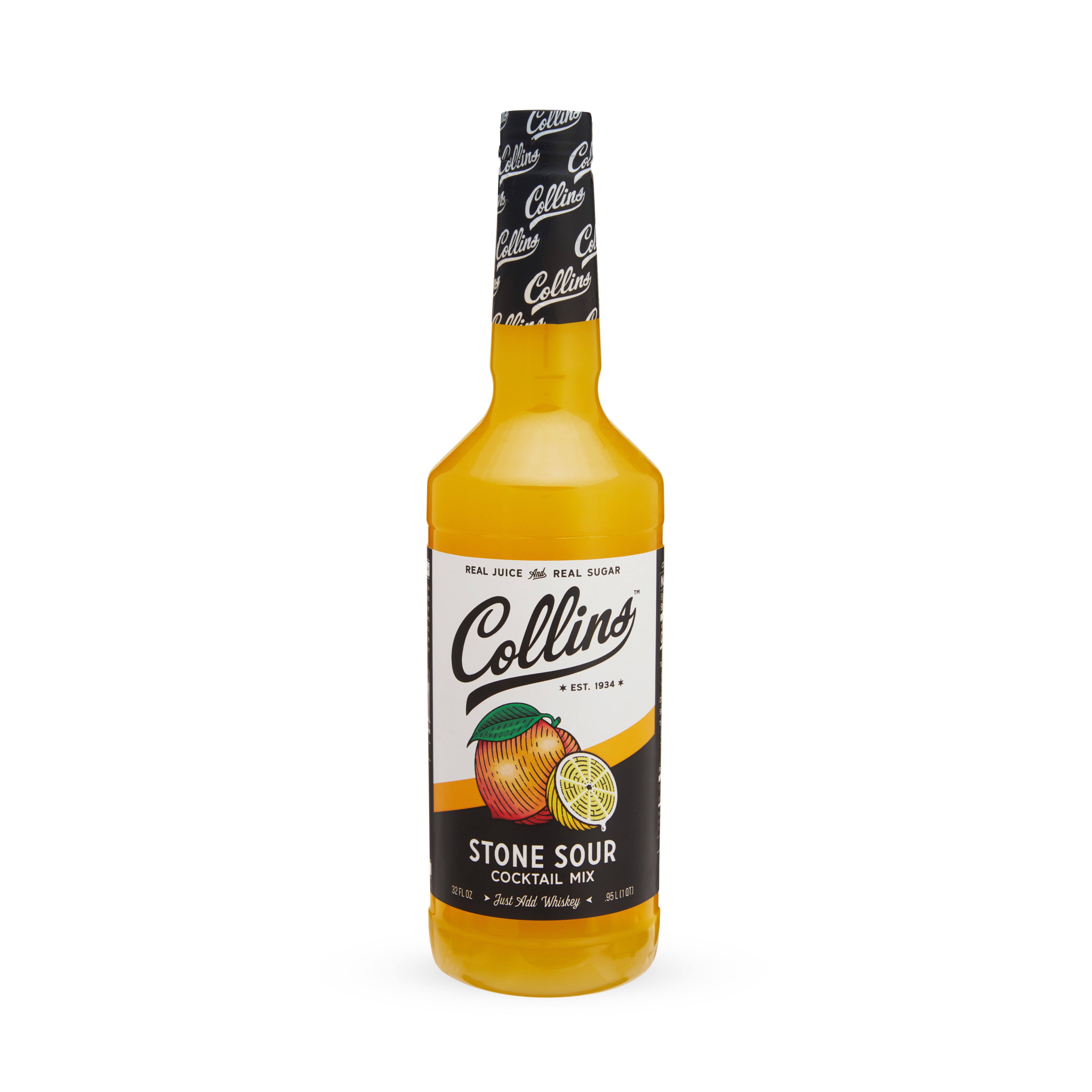 Premium Stone Sour Cocktail Mix - 32 oz Bottle | Bar Quality Whiskey Sour Drink Mix for Home Bars, Parties & Cocktail Enthusiasts | Perfect for Entertaining, Mixology & Happy Hours