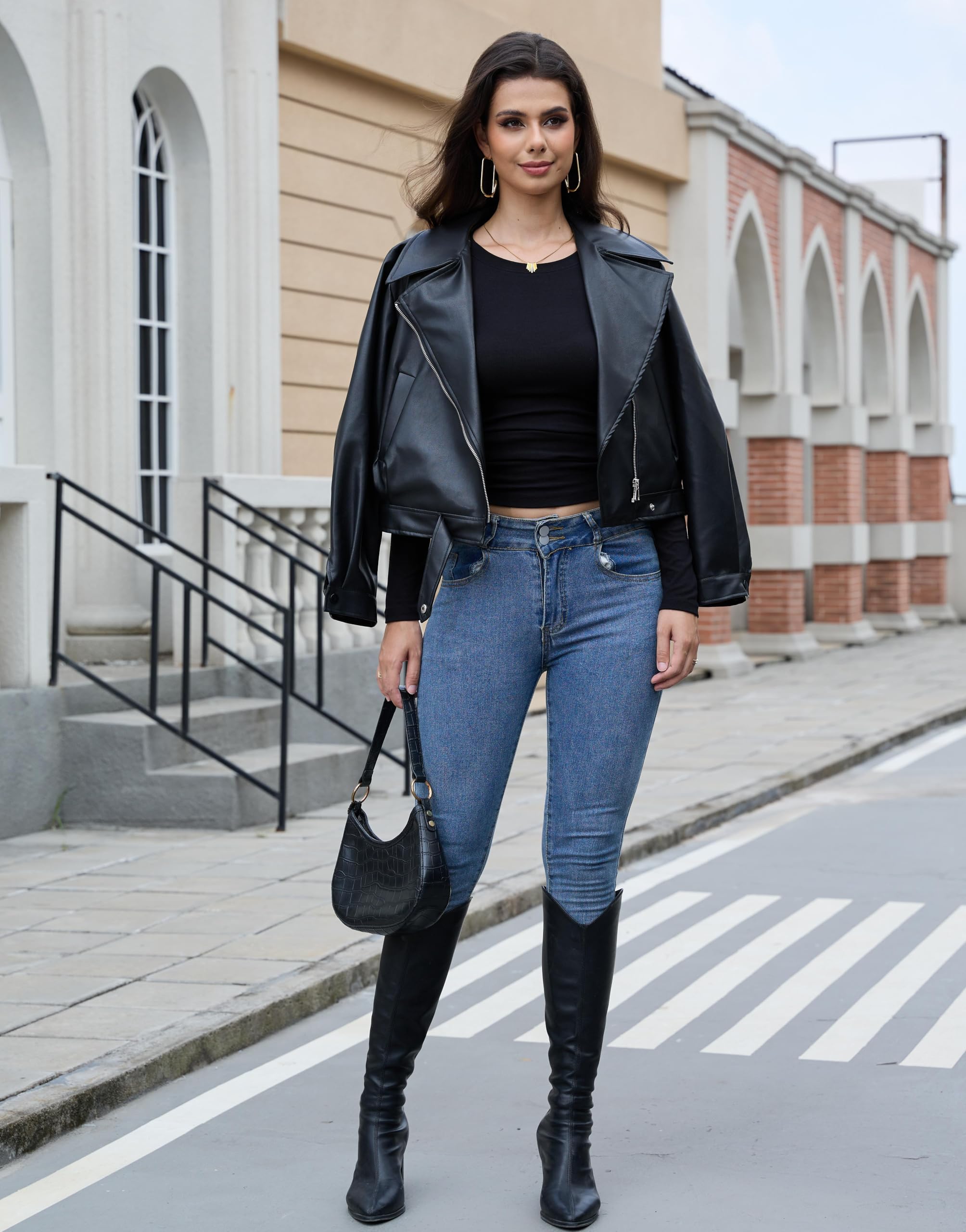 CE' CERDR 3/5 Pack Women's Long Sleeve Crew Neck Basic Tees - Slim Fit Stretchy Casual Tops for Everyday Wear, Workout & Layering