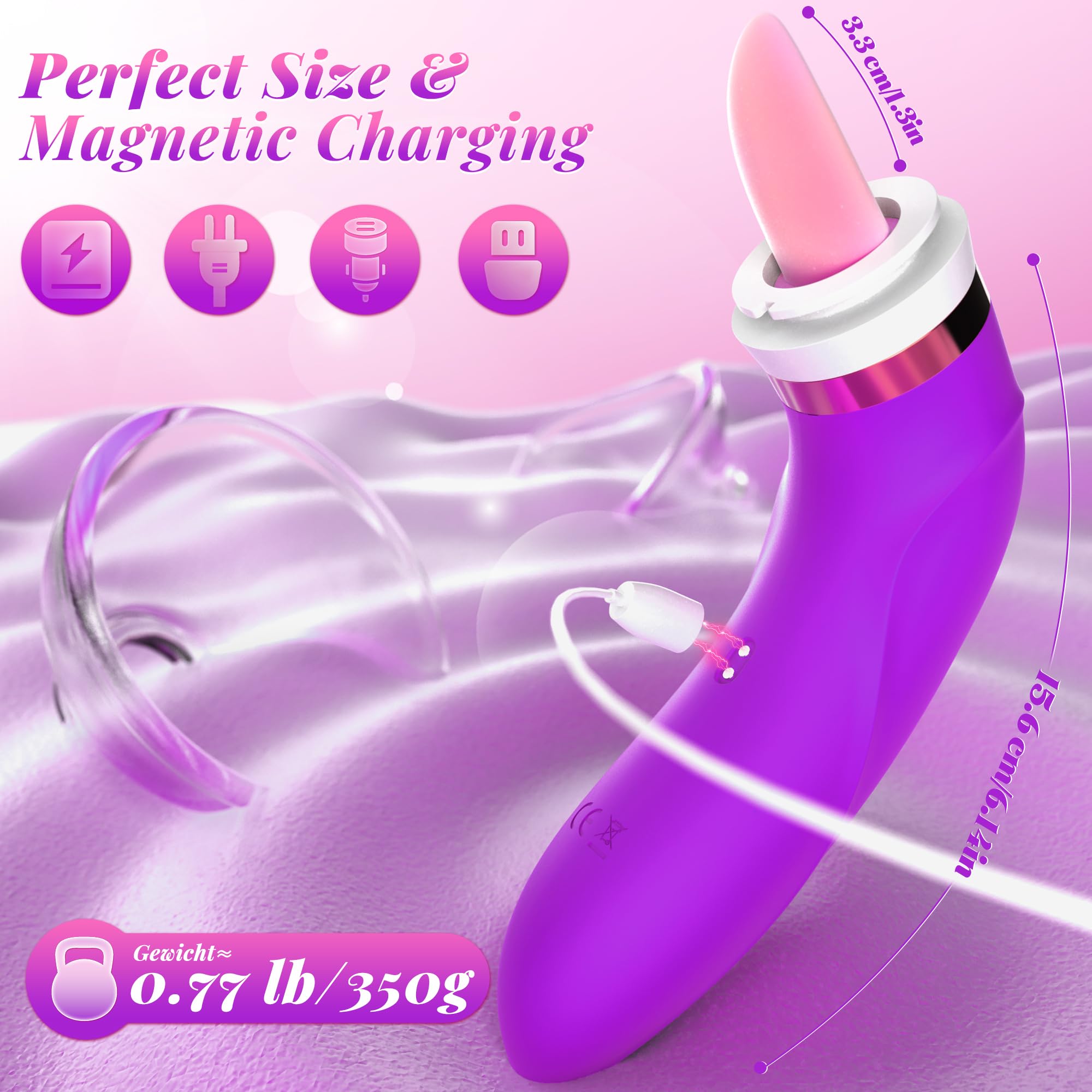 Premium Women's Sucking Vibrator - 8 Sucking & 5 Licking Modes G-Spot Clitoral Stimulator | Rechargeable Adult Sex Toy for Couples & Solo Play | Enhance Intimacy & Pleasure in Bedroom