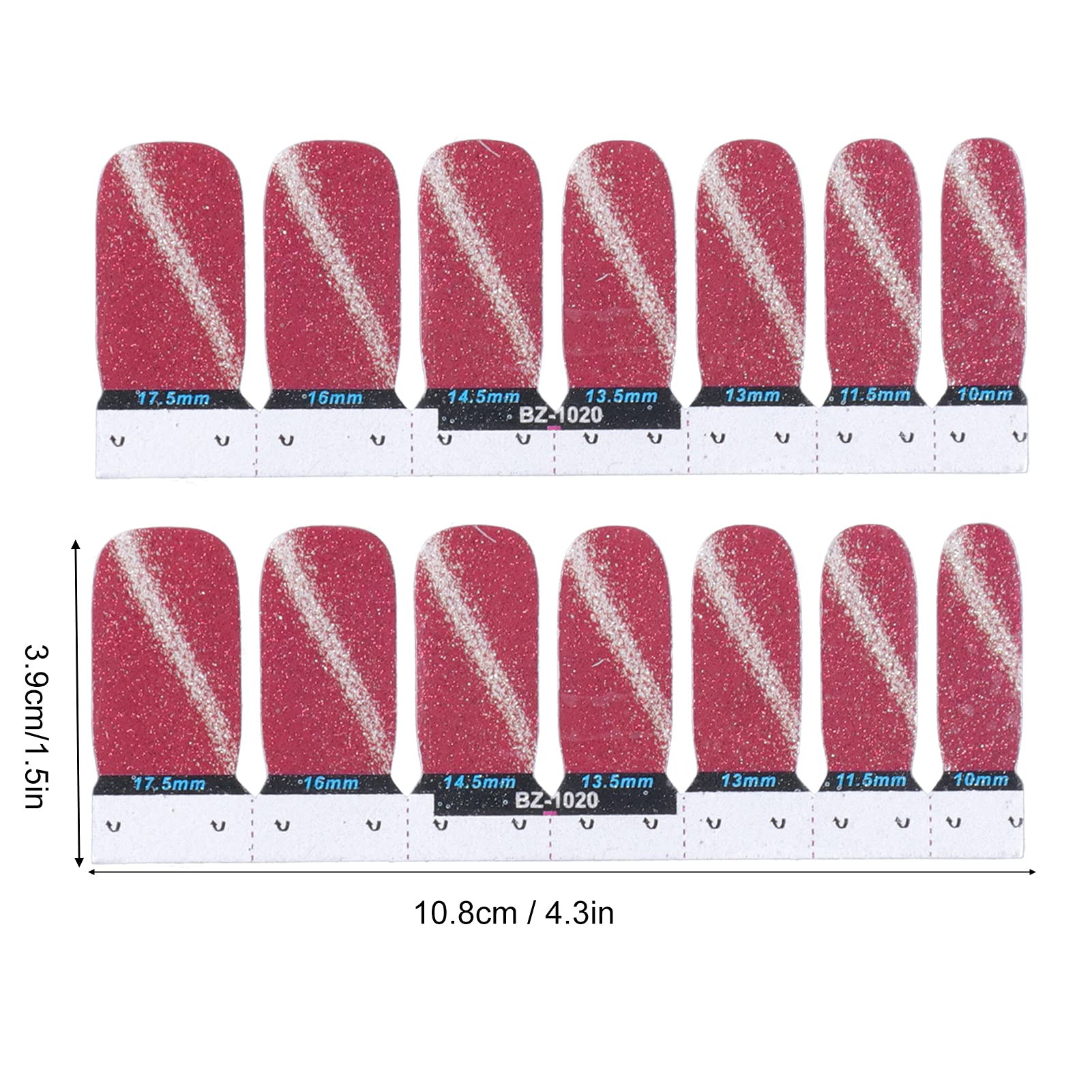 Premium Nail Polish Decals - 20 Unique Nail Art Stickers for Salon & Home Manicures | Waterproof DIY Nail Designs for Parties, Weddings & Special Occasions