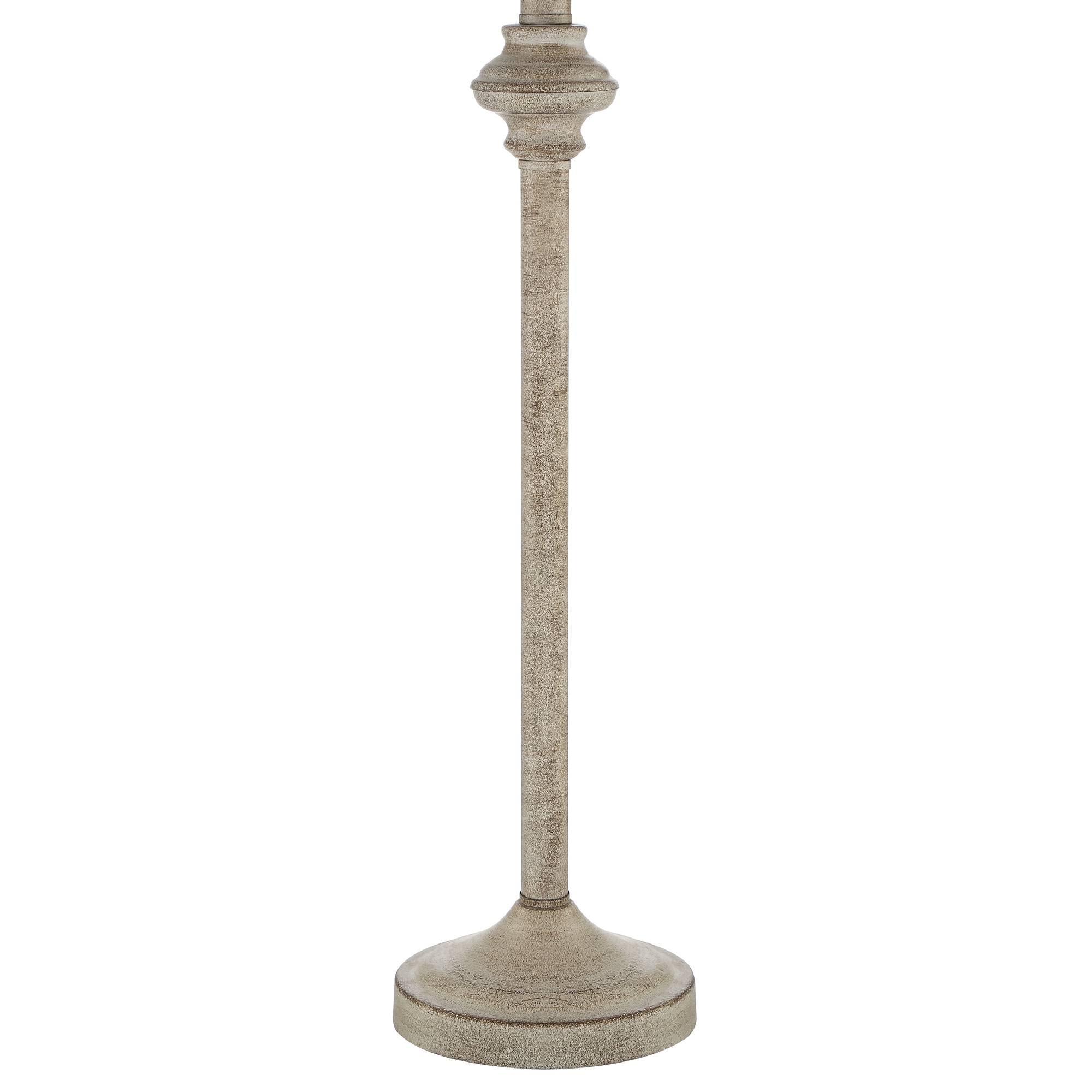 360 Lighting Carter Traditional 3-Piece Table & Floor Lamp Set - Beige Metal with Cream Fabric Tapered Drum Shade - Elegant Lighting for Living Room, Bedroom, Nightstand & Home Office - Perfect for Reading, Relaxation & Home Decor