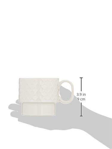 Sagaform White Ceramic Coffee & Tea Mug - Perfect for Home, Office & Gifts - Insulated Hot Drink Cup for Coffee Lovers